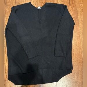 Raey 100% Cashmere Oversized V-Neck Navy Sweater